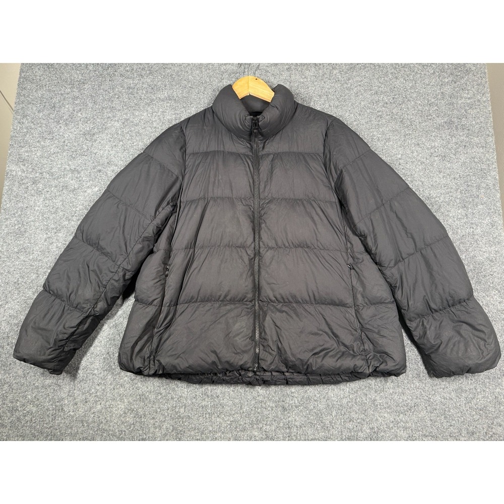 Uniqlo Ultra Light Down Puffer Jacket Mens Medium Black Durable Water Repellent
